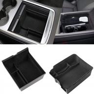 motrobe 2023 upgraded model 3 model y flocked center console organizer tray hidden cubby drawer armrest storage box for 2023 2022 2021 tesla interior accessories with coin and sunglass holder логотип