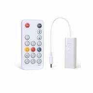 wobane rf led dimmer with pwm controller for single color led strip and other led lights - dc12v, 3.5x1.35mm plug size, includes remote control - ensure compatibility for best results logo