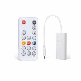 img 4 attached to WOBANE RF LED Dimmer With PWM Controller For Single Color LED Strip And Other LED Lights - DC12V, 3.5X1.35Mm Plug Size, Includes Remote Control - Ensure Compatibility For Best Results
