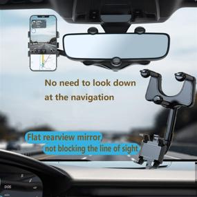 img 3 attached to 🚗 Revolutionary 360°Rotatable Retractable Multifunctional Navigation Car Electronics: Unparalleled Adjustability and Accessories