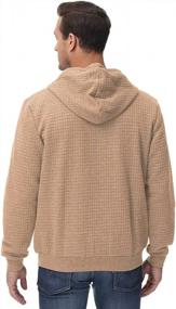 img 2 attached to Men'S Lightweight Zip-Up Hoodie Jacket With Kanga Pocket Sweatshirt