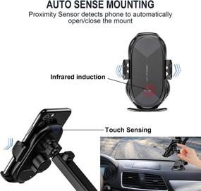 img 2 attached to 🚗 Ultimate Wireless Car Charger Mount: Upgraded Version for Fast Charging - iPhone 13/12/11/X/8, Samsung S20/S10/Note20/Note10 Compatible