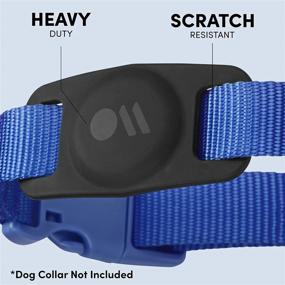 img 1 attached to 📦 Black Case-Mate 2-Pack Protective AirTag Case for Dog Collar with Anti-Lost AirTag Loop - Compatible with Cat/Dog Collar GPS Tracker