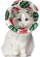 comsaf lightweight cat recovery collar - adjustable soft elizabeth cone collar for post-surgery cats and kittens, prevents licking wounds, loops for protective healing, non-obstructive vision logo