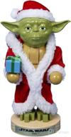 🎅 9-inch kurt adler yoda nutcracker dressed as santa robe logo