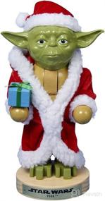 img 4 attached to 🎅 9-Inch Kurt Adler Yoda Nutcracker Dressed as Santa Robe