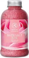 rosewood oil & rose extract bath salts 21.16 oz - natural relaxing aromatherapy for sleep, beauty, wellness & de-stress spa benefits 600g logo