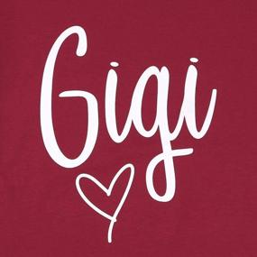 img 2 attached to Get Comfy In The Gigi Heart Graphic T-Shirt For Grandmas - Fun And Stylish Short Sleeve Tees