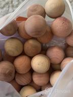 img 1 attached to 100% Natural Cedar Blocks For Clothes Storage | 100Pack Aromatic Cedar Balls For Drawers & Closets | ACMETOP Storage Accessories review by Christy Rodriguez