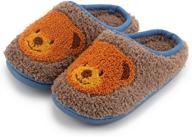 zoolar fluffy winter toddler boys' slippers for cozy comfort logo