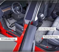 🚗 zychuangying model y floor mats: full coverage custom-fit car mats for tesla model y 5 seat - front & rear full set floor liner logo