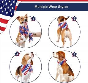 img 2 attached to Show Your Pet'S American Pride With 4Th Of July Patriotic Dog Bandanas From GAGILAND