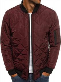img 4 attached to Stay Warm In Style With Sandbank Men'S Solid Windbreaker For Autumn And Winter