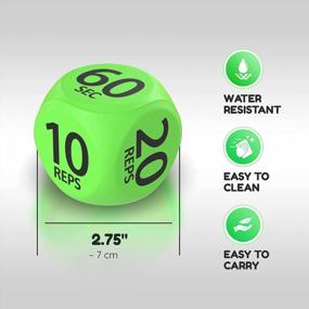 img 1 attached to 6-Sided Foam Fitness Dice For Solo Or Group Workouts | Skywin Exercise Dice For Fun Dynamic Exercises