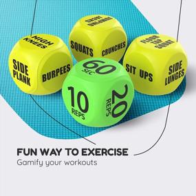 img 2 attached to 6-Sided Foam Fitness Dice For Solo Or Group Workouts | Skywin Exercise Dice For Fun Dynamic Exercises