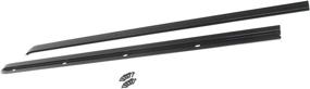 img 1 attached to 🚗 Продукт Rampage Products 901001 Soft Cab Top Windshield Channel: идеально подходит для Jeep CJ 1976-1995 года и Wrangler YJ, в стильном черном цвете.