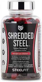 img 4 attached to Extreme Weight Loss Thermogenic Supplement - SteelFit Shredded Steel - Boost Metabolism - Suppress Appetite - Fat Loss With Yohimbine, Teacrine And Paradoxine - 90 Count, 1 Month Supply