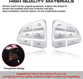 img 1 attached to 🚗 Enhance Your Mercedes' Interior with Xotic Tech Auto Interior 12 x Car Steering Wheel Button Cover Trim Decor Decoration (Silver)