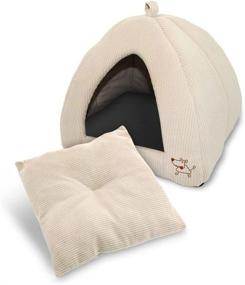 img 3 attached to 🐾 Top-rated Best Pet SuppliesPet Tent: Soft Bed for Dog & Cat in Corduroy Beige (Model: TT630T-XL)