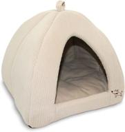 🐾 top-rated best pet suppliespet tent: soft bed for dog & cat in corduroy beige (model: tt630t-xl) logo