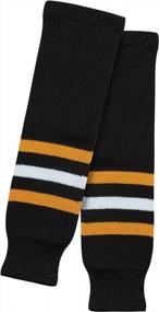 img 3 attached to Хоккейные носки серии HSK в ярких цветах идеально подходят для юниоров и пожилых людей