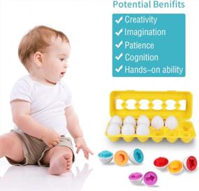 img 1 attached to Colorful And Educational Matching Egg Set For Kids By Aitey - Perfect Toddler Easter Toy For Learning Shapes And Colors - Ideal Gift For Boys And Girls Aged 3 And Up - Includes 12 Eggs!