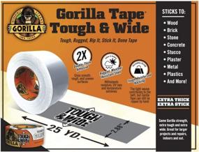 img 3 attached to Strong & Wide White Gorilla Duct Tape, 2.88" X 25 Yd, Pack Of 1
