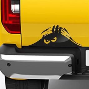 img 4 attached to 👀 Peeking Monster Car Decal: A Cool and Funny Way to Personalize Your Car!