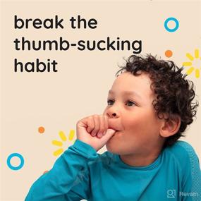 img 3 attached to 👍 [2 Pack] Thumb Guard to Stop Thumb Sucking for Kids - Effective Thumb Sucking Solution for 0-4 Year Olds