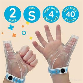 img 2 attached to 👍 [2 Pack] Thumb Guard to Stop Thumb Sucking for Kids - Effective Thumb Sucking Solution for 0-4 Year Olds