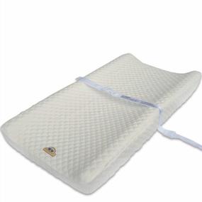 img 1 attached to White Bamboo Baby Changing Pad Cover: Ultra Soft And Comfortable By BlueSnail - Perfect For Your Little One'S Nursery