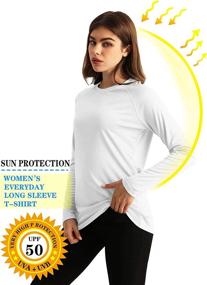 img 1 attached to T Shirts Protection Workout Running Athletic Women's Clothing in Swimsuits & Cover Ups