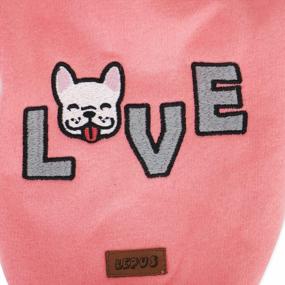 img 1 attached to Симпатичный и уютный розовый свитер для маленьких собак - зимнее пальто с полным покрытием от SussexHome Pets