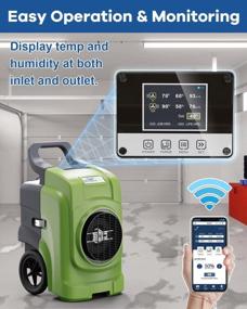 img 3 attached to ALORAIR Storm Elite Industrial Commercial Dehumidifier, WiFi Smart 125 PPD Dehumidifier With Hose, APP Control, LCD Display, 5 Years Warranty, Cover 3,000 Sq. Ft, CETL Listed, Green