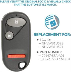 img 1 attached to 🔑 Enhanced Keyless Entry Remote Replacement: Keyless2Go for NHVWB1U523 or NHVWB1U521