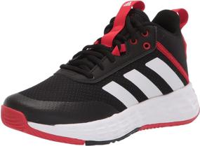 img 4 attached to Adidas Ownthegame Basketball Black Unisex Girls' Shoes via Athletic