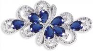 silver tone brooch bouquet - gulicx ribbon bridal cubic zirconia wedding jewelry logo