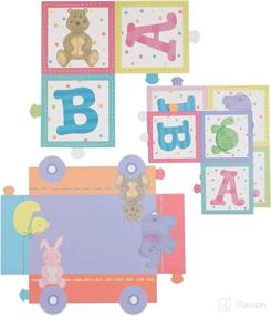 img 3 attached to 👶 Baby Shower Centerpiece - Simplicity Paper Building Blocks, 8'' L x 5'' W x 14.5'' H