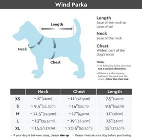 img 3 attached to 🐶 Gooby Wind Parka: Water Resistant Small Dog Jacket Coat Sweater in Gray