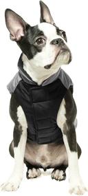 img 1 attached to 🐶 Gooby Wind Parka: Water Resistant Small Dog Jacket Coat Sweater in Gray