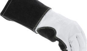 img 1 attached to 🧤 Mechanix Wear Pulse TIG Welding Gloves: Durahide Goat Leather, Enhanced Dexterity & Control, Glide Resistant - White/Black, Large