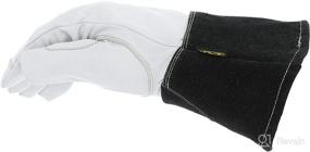 img 2 attached to 🧤 Mechanix Wear Pulse TIG Welding Gloves: Durahide Goat Leather, Enhanced Dexterity & Control, Glide Resistant - White/Black, Large