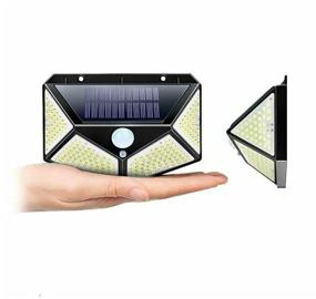 img 2 attached to Outdoor LED lamp 100 LED 3 modes, Solar-powered lamp with motion sensor wireless