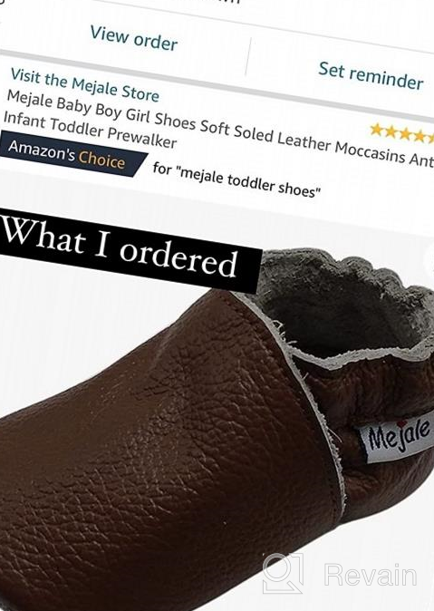 img 1 attached to 👟 Anti-Skid Prewalker Boys' Shoes - Mejale Leather Moccasins review by Drew Beckett