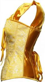 img 2 attached to Women'S Princess Corset Top With Rushed Sleeves By BSLingerie®: Enhance Your Costume Look!