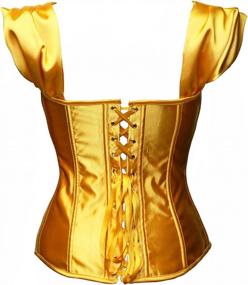 img 1 attached to Women'S Princess Corset Top With Rushed Sleeves By BSLingerie®: Enhance Your Costume Look!