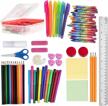 complete back to school supplies kit for kids - kraftic school supplies set with removable tray, organizer, and art supplies suitable for children of all ages logo