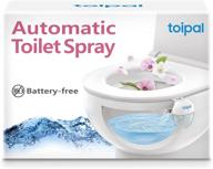 toipal automatic toilet spray: hands-free odor eliminator with lemon refill, no batteries required логотип