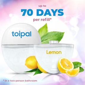 img 1 attached to Toipal Automatic Toilet Spray: Hands-Free Odor Eliminator with Lemon Refill, No Batteries Required