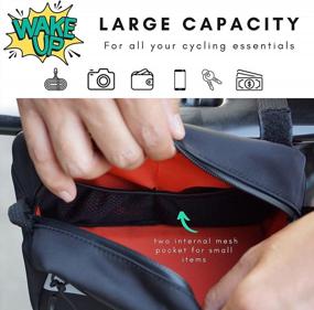 img 3 attached to Wakeup Storage Pouch: The Ultimate Vincita Bicycle Handlebar Bag For All Bike Types - Road, Mountain, E-Bike & Folding Bikes